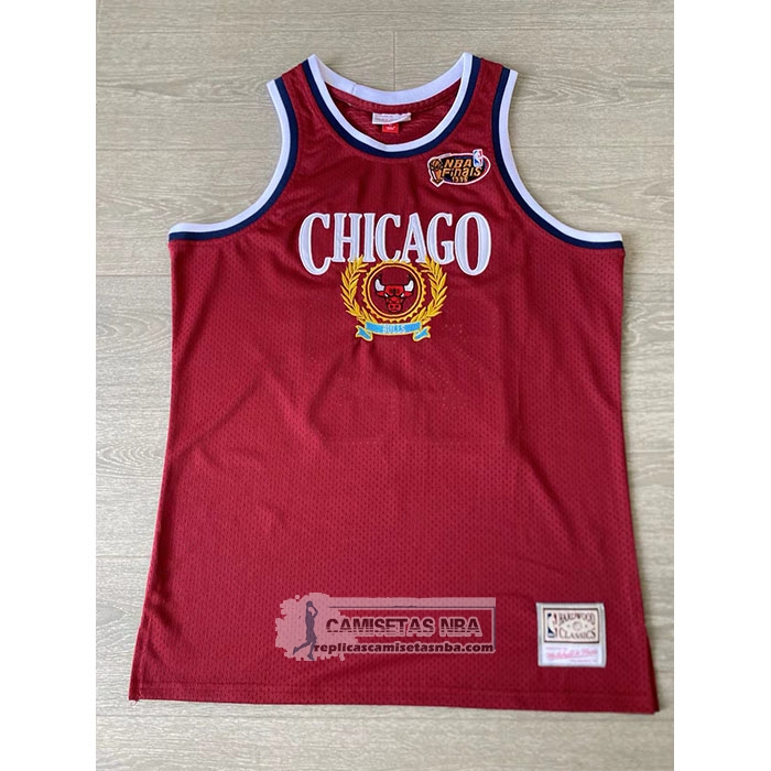 Camiseta Chicago Bulls Michael Jordan NO 23 Mitchell & Ness 1996 Rojo